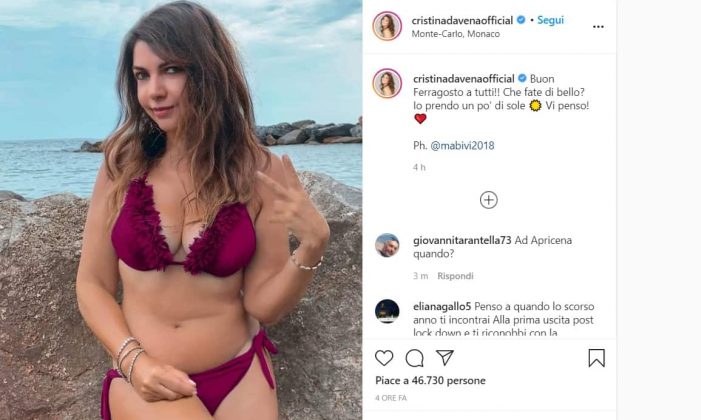 Cristina D Avena Il Bikini Da Infarto Mai Vista Cos